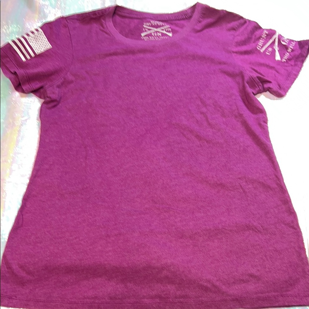 Grunt Style Women's Purple Short Sleeve Tee 157.